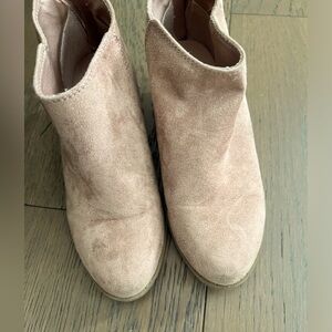 Old Navy Suede Ankle taupe boots